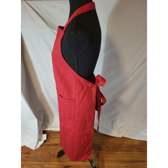 Williams Sonoma Apron Red Heart Embroidered Adult Valentines Day - Picture 3 of 5